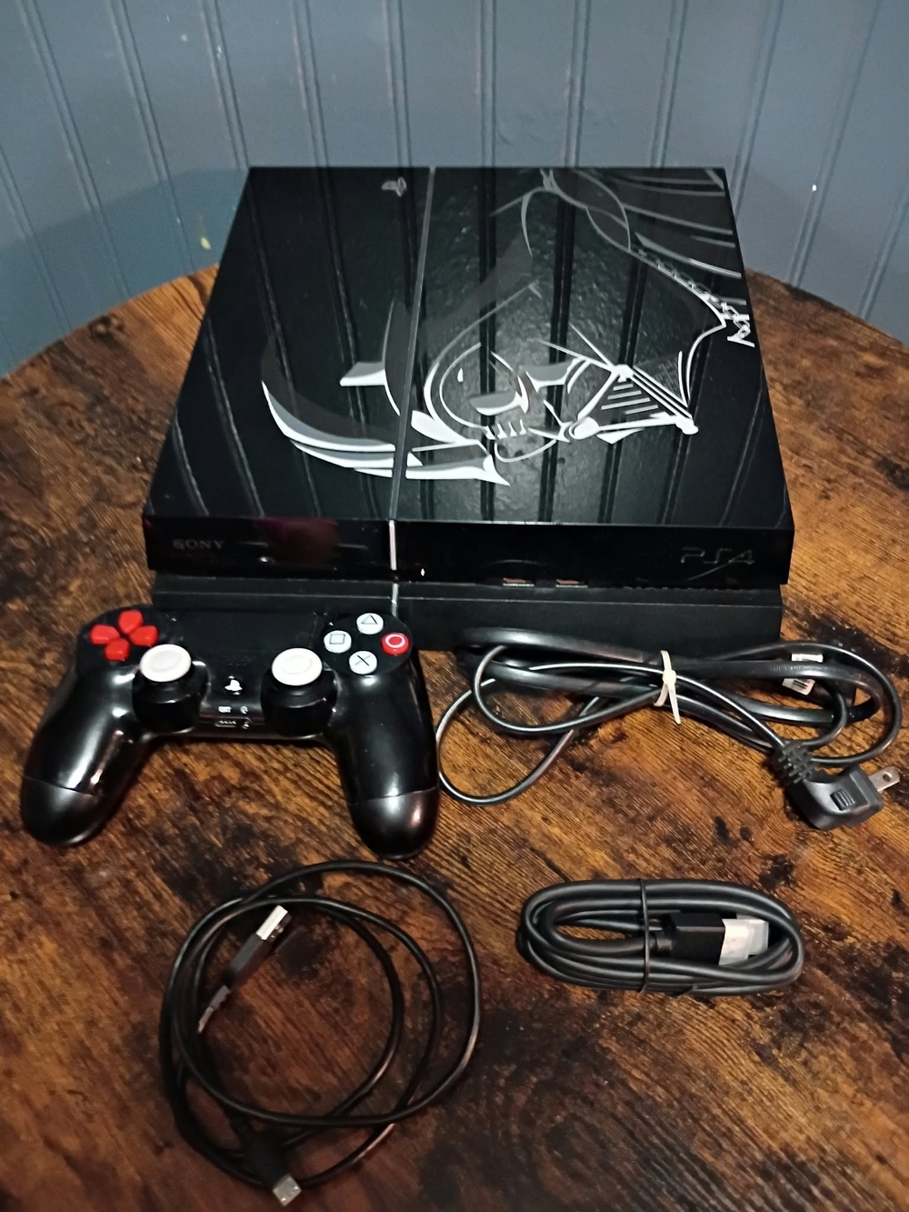 Sony PS4 Slim Black Darth Vader Limited Edition Console with Black Controller